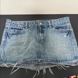 GAP Denim Mini Skirt Blue Casual Essential Y2K